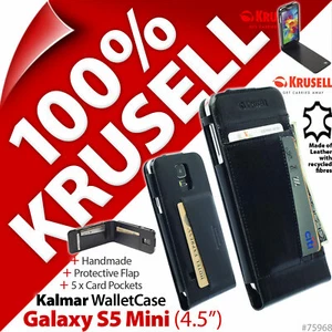 Custodia portafoglio Krusell Kalmar folio flip per Samsung Galaxy S5 Mini (4,5") - Foto 1 di 12
