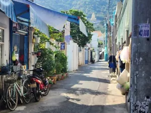 Golden Buddha from an Alley in Vung Tau Vietnam Bike Picture Photo 8x10 - Picture 1 of 1
