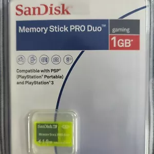 Cámara digital SanDisk 1 GB Memory Stick Pro Duo SDMSG-1024-A11 PSP NUEVA SELLADA - Imagen 1 de 7