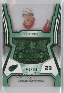 2021-22 SPx Finite Rookies Green /199 Lucas Raymond #F-45 Rookie RC