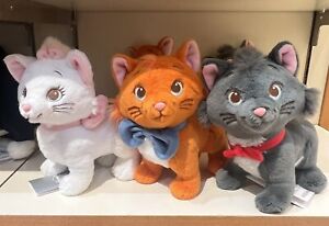 Disney Store Japan Marie Toulouse Berlioz Fluffy Plush Toy The Aristocats