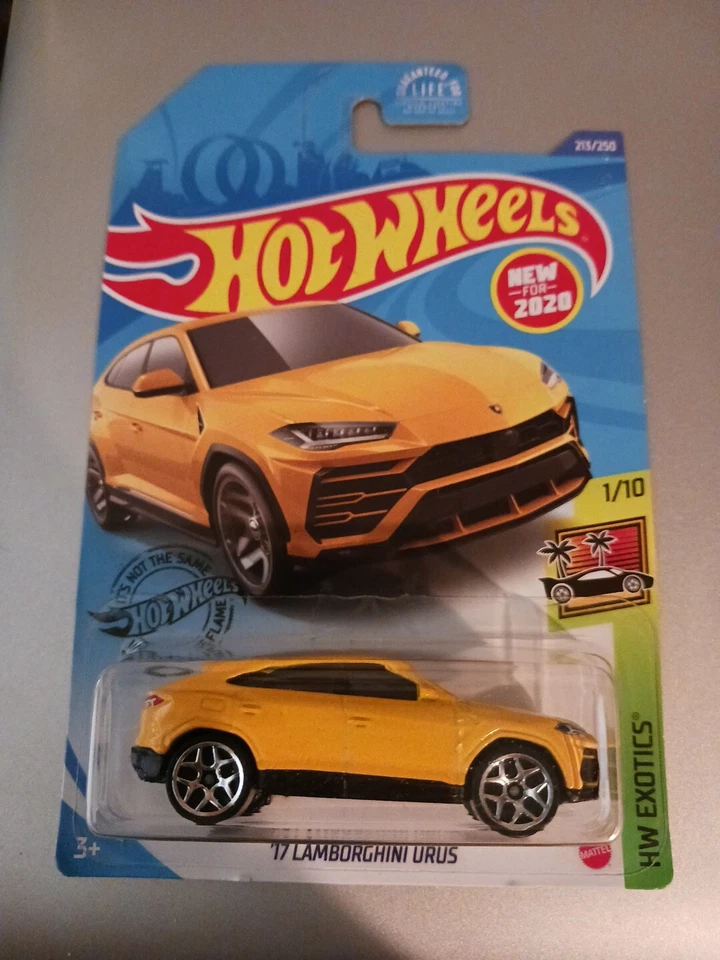 Hot Wheels '17 Lamborghini Urus Yellow 2020 Exotics Series 1/10 213/250 New - Image 1 of 1