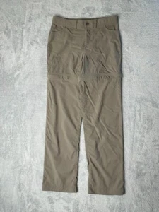 LL Bean Pants Girls 14 Tan Vista Convertible Zip Off Nylon Outdoor Hiking Kids - Picture 1 of 15