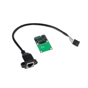 Mini Pci-e Card 10/100/1000Mbps Gigabit Ethernet RJ45 Adapter Card - Picture 1 of 11