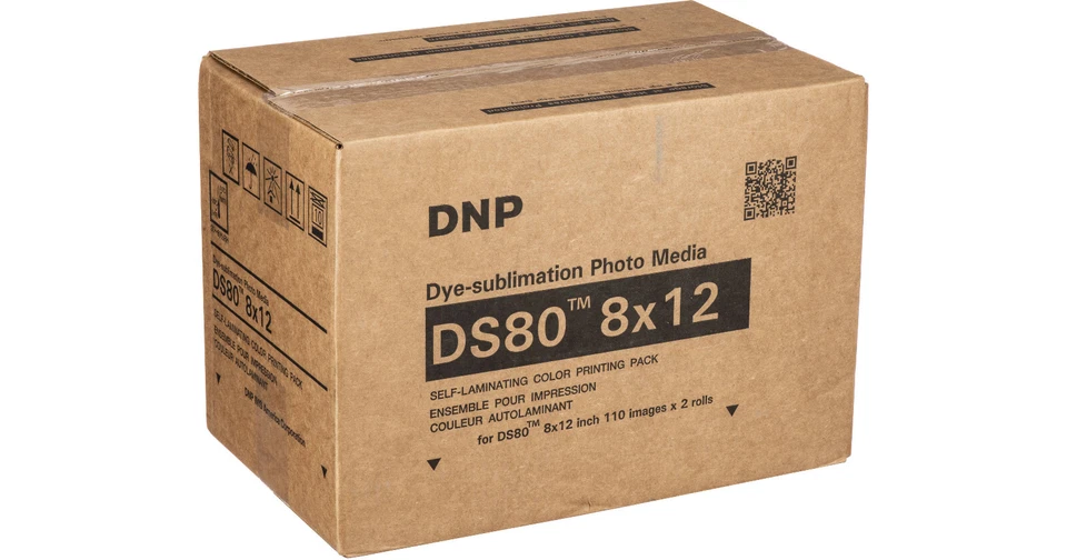 DNP DS80 8x12" Dyesub Printer Media Kit, 220 Glossy Prints #DS808X12 - Image 1 of 1