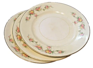 Homer Laughlin Co China (Sears) Kwaker Roses DARCY 9 3/4" PLATE Lot 3 - Picture 1 of 10