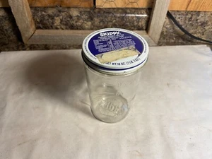 Barattolo in vetro burro di arachidi vintage Skippy con linee di misurazione - Foto 1 di 9