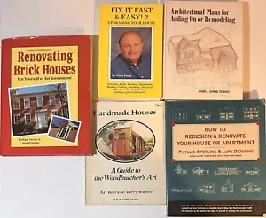 5 House Renovating Remodeling Books Guide to the Woodbutcher's Art Architectural - Foto 1 di 20