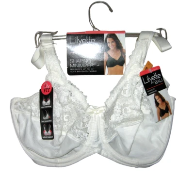 Sujetador Lilyette by Bali 34DD Minimizador Forma Perla Estilo Con Aros #0428 Nuevo Foto 1 de 4