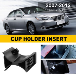 Black Cup Holder Insert For Lexus ES350 2008 2007 2009 2010 2011 2012 Waterproof
