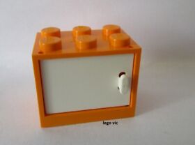 LEGO 4532A 4533 Cupboard Md Orange White Dresser Harry Potter 4723 4721 MOC A44