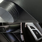 30Cm×152Cm Wrap Sticker Car Inner Decal Film Leather Texture  Car Vinyl  Black