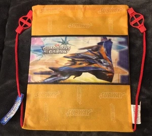 NUOVO ZAINO CON COULISSE MARVEL SUBWAY GUARDIANI DELLA GALASSIA BORSA PRANZO 2014 - Foto 1 di 2