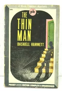 The Thin Man von D. Hammett 1945 TASCHE BKS PB HARTGEKOCHT KLASSISCH selten - Bild 1 von 9