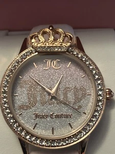 Reloj Juicy Couture correa rosa con pedrería y corona - Imagen 1 de 4