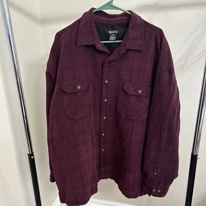 Bruno Men’s 3XLB Long Sleeve Button Up Dark Purple  - Picture 1 of 6
