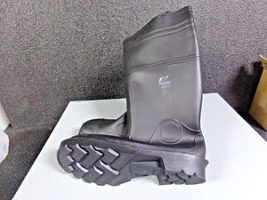 ONGUARD 16"H Men's Knee Boots, Plain Toe Type, Black, Size 11 (EF) - Picture 1 of 5