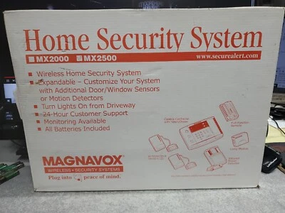 Magnavox MX2500 Home Security System Wireless Expandable, OPEN BOX, FREE SHIP - Image 1 of 4