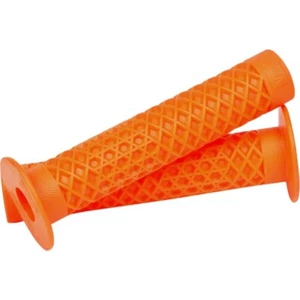 Cult X Vans Flanged BMX Bike / Scooter 150mm Grips Waffle Pattern - FLUO ORANGE - Picture 1 of 5