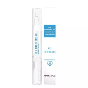 Pet Toothbrush Pen, Dog Teeth Cleaning Pen, Cat/Dog Tartar Remover for Teeth - Picture 1 of 11