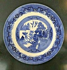 Vintage Soho Pottery Ltd. Solian Ware Blue Willow Ware Plate Cobridge England