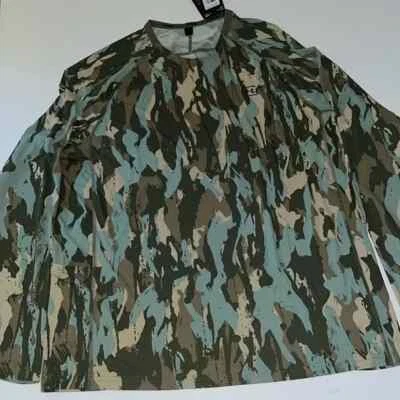 L Under Armour Fish Elite Printed camo mens LS shirt UPF 30 fishing beach NWT - Image 1 of 4