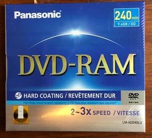 ***SEALED/NEW*** Panasonic DVD-RAM 240 Min. 9.4GB 3X - Picture 1 of 2