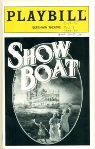 PLAYBILL - GERSHWIN THEATRE - NY - SHOW BOAT - 1995 - PLUS CAST CHANGES - Picture 1 of 4