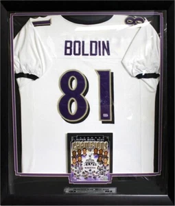A.Boldin Baltimore Football Team - 30x34 Framed Auto Custom Jersey - Picture 1 of 3