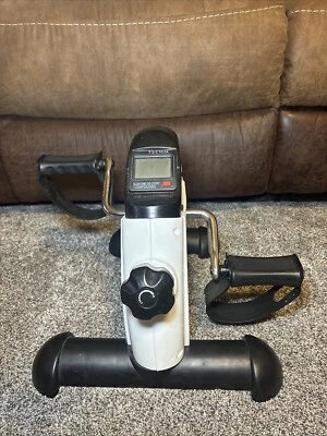 TDC T-C CA Bike Portable Under Desk Arm Leg Foot Pedal Exercise Stationary White - Image 1 of 2