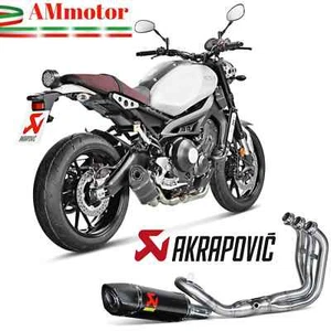 Echappement Complete Akrapovic Yamaha Xsr 900 2018 Moto Racing Exhaust Carbone - Photo 1/7