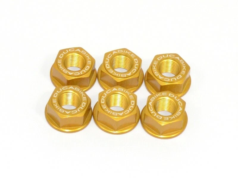 Tuercas portadoras de piñón CNC Ducabike Ducati - 1098 / 1198 - dorado Foto 1 de 1