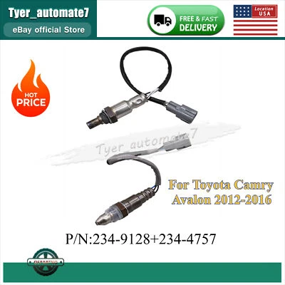 Sensor de oxígeno 234-9128 234-4757 2x delantero+trasero para Toyota Camry Avalon 2012-2016 Foto 1 de 4