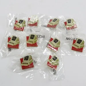 x10 prendedores de solapa vintage para computadora McDonalds "CAJÓN PERFECTO" NUEVO - Imagen 1 de 3