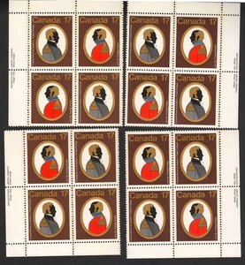 Canada #820a Matched Set of 4 Inscription Corner Blocks-Canadian Colonels OG MNH - Picture 1 of 2