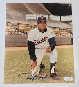 ROD CAREW Signed 8x10 Photo-HALL OF FAME-MINNESOTA TWINS-JSA - Picture 1 of 4