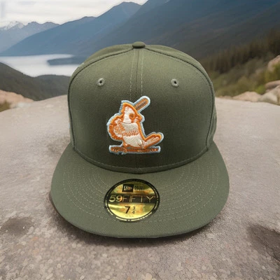St Louis Cardinals Hat "Super Bloom" 59Fifty Busch Stadium Olive Cap 7 3/4 H81 - Image 1 of 4