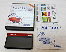 Out Run 1987 Sega Master System SMS CIB Complete TESTED Authentic