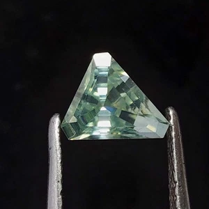 1,35 kt hellgrüne Farbe Fancy SI 1 Form zertifiziert Moissanit Z435 - Bild 1 von 10