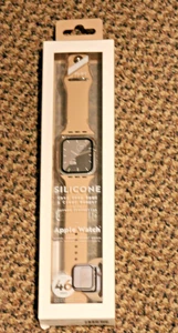 FLNT Silikon Uhrenarmband & Clear Bumper iPhone 42/44/45/46mm Apple NEU Tan/Khaki - Bild 1 von 3