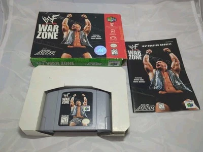 WWF War Zone (Nintendo 64, 1998) Box and Manual - Tested - Image 1 of 4