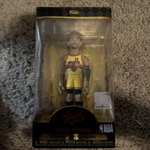UNOPENED - CHASE - Trae Young - 2021 Funko Gold Series Two Premium Vinyl Figures - Picture 1 of 2