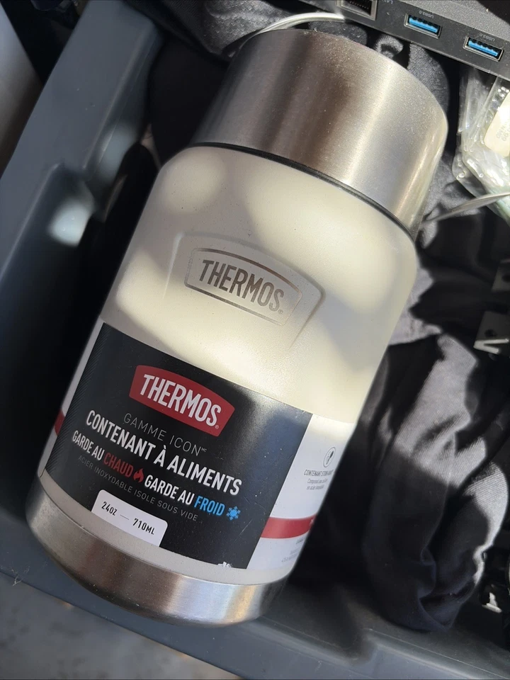 Thermos Icon 24oz Stainless Steel Food Storage Jar with Spoon - Sandstone