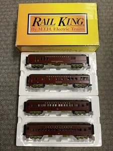 + MTH O Gauge RailKing Pennsylvania 4-Car 60' Madison Passenger Set 30-1551A - Picture 1 of 14