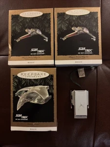 Lot 3 Hallmark Keepsake Ornament Star Trek Romulan Klingon Enterprise - Picture 1 of 9