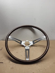 Original Corvette Rose Wood Steering Wheel 16 Inch 1963-67. CRACKED - Picture 1 of 7