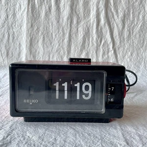 [Working] SEIKO Flip Clock DP-690T Red Showa Retro Japan Vintage Tested Rare - Picture 1 of 9