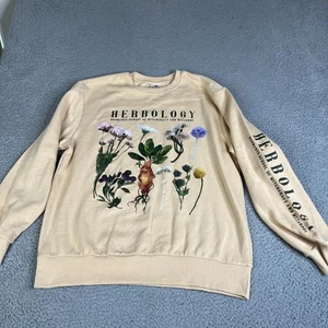 Sudadera Harry Potter Mujer M Amarilla Herbología Carta Cuello Redondo Hogwarts Suéter - Imagen 1 de 17