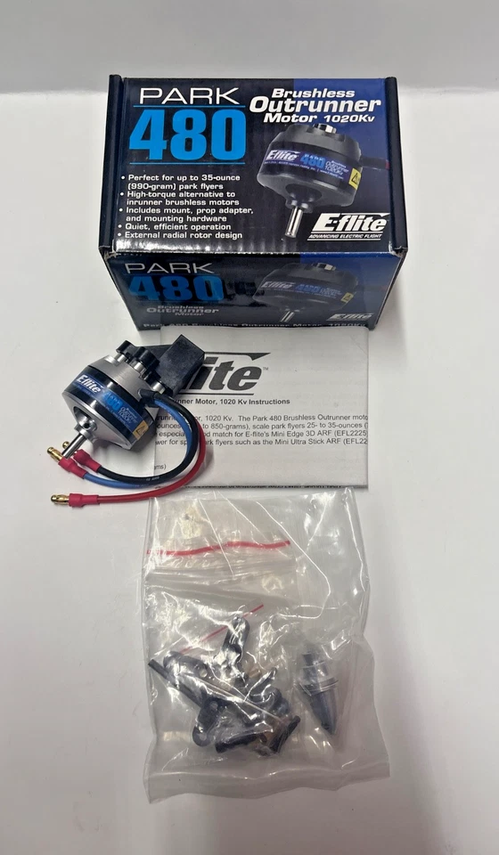 E-Flite Park 480 Brushless Outrunner Electric RC Airplane Motor 1020kv EFLM1505  - Image 1 of 1