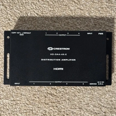 Crestron HD-DA4-4K-E HDMI 4K Distribution Amplifier - Image 1 of 4